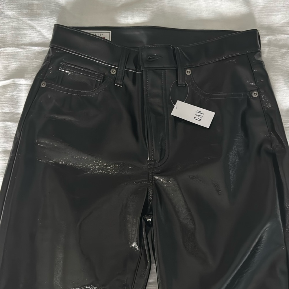 Gap Slim High Rise Leather Pants -NWT
